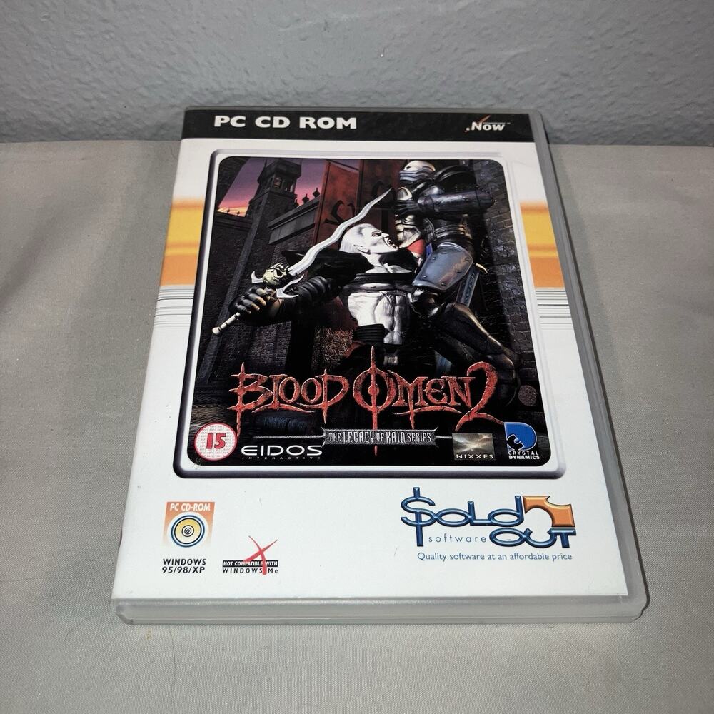 Pc Game Used Legacy of Kain Blood Omen 2 Windows 2002 *European Euro Version*